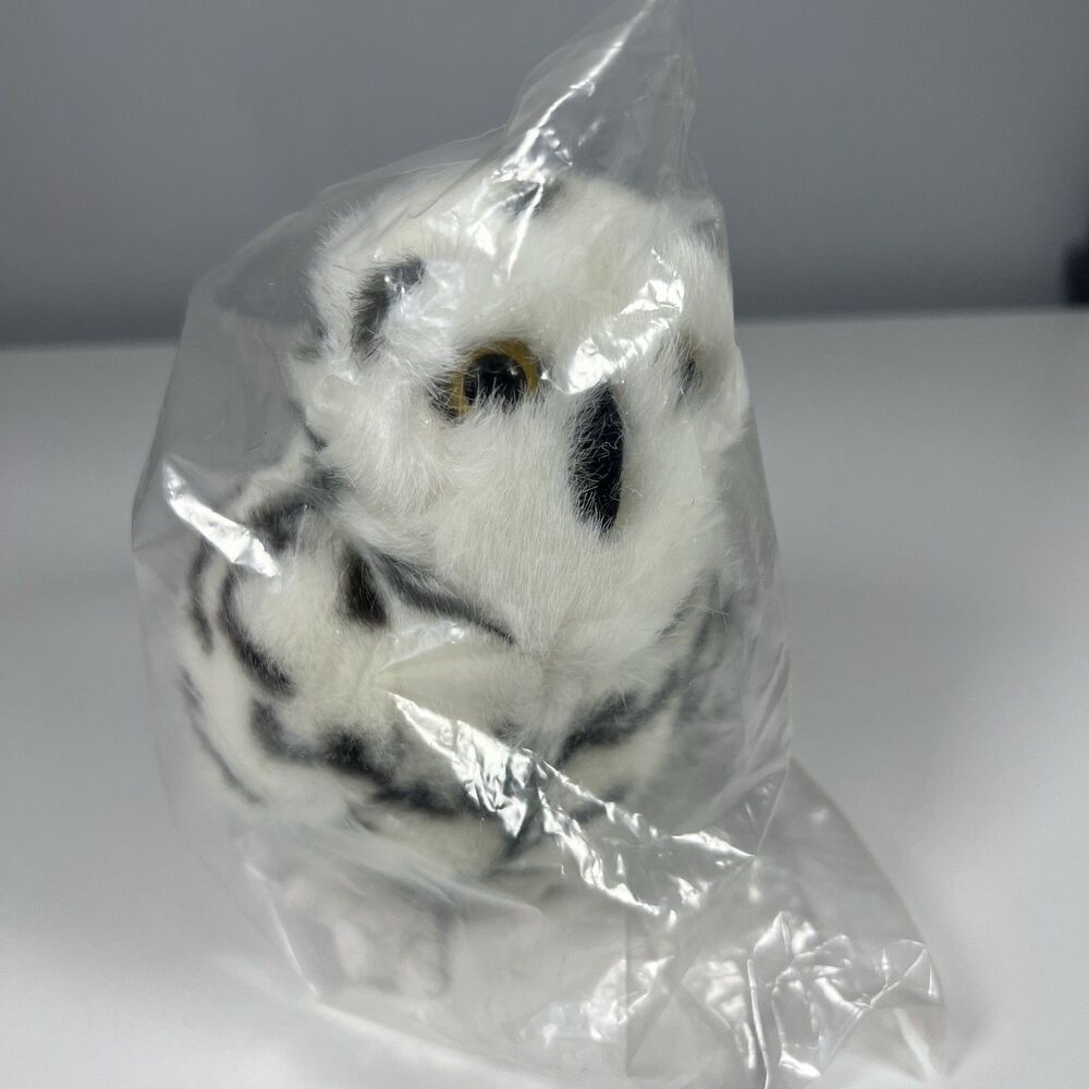 1988 Breyers Ice Cream 6” Snowy Owl Plush New Factory Sealed Advertising